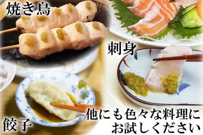 AE283島原の自家製柚子こしょう 1本（90g） 【無添加 無着色 保存料不使用】