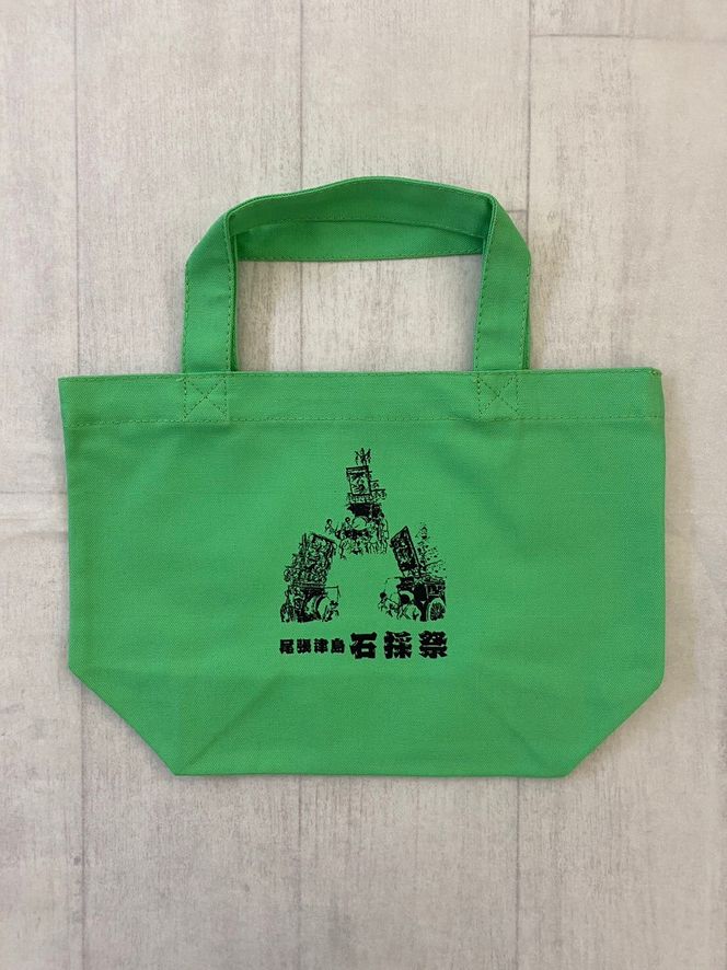 【尾張津島秋まつり】(石採祭車)オリジナルデザインポロシャツ【Mサイズ】＆トートバッグセット