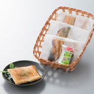 【B-746】近江高島鮎池元 吉本 鰻素焼個食3枚セット ［高島屋選定品］