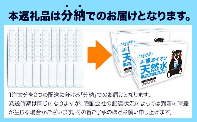 【6ヶ月定期便】水 500ml 家計応援 くまモン の ミネラルウォーター 天然水 熊本イオン純天然水 ラベルレス 90本 500ml 《お申込み翌月から発送》 飲料水 定期 備蓄 備蓄用 箱 ペットボトル 防災用 調乳 ラベル ミネラルウオーター---gkt_gfrst90tei_24_59000_mo6_n---