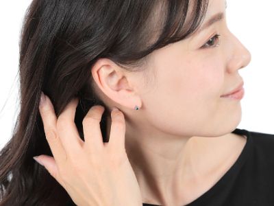 ブルーダイヤ ピアス 0.2ct E281BD-Pダイヤ プラチナ ジュエリー アクセサリーレディース ギフト 贈り物 プレゼント 記念日 ケース付 鑑定書 保証書 華奢[C2204]