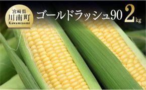 【令和7年発送】政岡さんちのスイートコーン『ゴールドラッシュ90』2kg 【 先行予約 数量限定 期間限定 とうもろこし スイートコーン 2025年発送 先行受付 宮崎県産 九州産 】 [D06501]