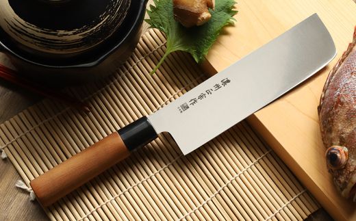 H10-180 濃州正宗作 ステンレス和包丁 三徳包丁・菜切包丁セット