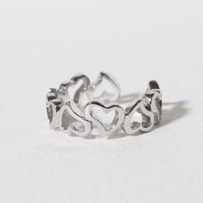 K10　 ハート　イヤーカフ　BQ-58