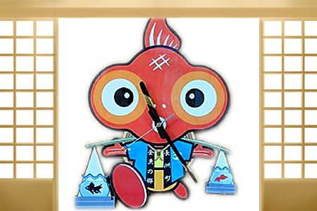 ふれきんちゃん掛時計 福村時計店《45日以内に出荷予定(土日祝除く)》---sn_fukufurekin_45d_r7_10500_24h---