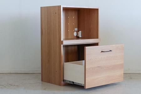 トラクト チェスト＋OP引出＋120天板 NA 【食器 キャビネット 家具 国産 組み合わせ 収納家具 完成品】(H060641)