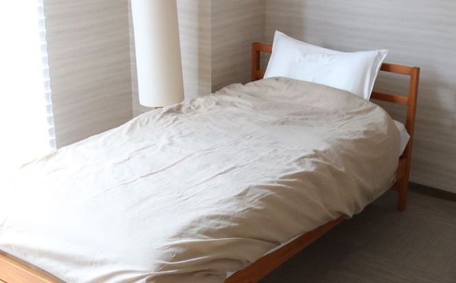 HB076 一重ガーゼやさしい和晒掛けふとんカバー　セミダブルサイズ　ブラウン