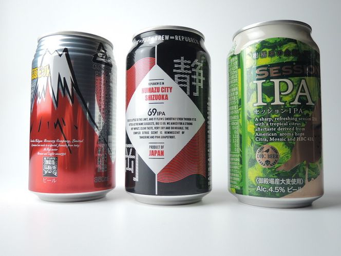 1769御殿場クラフトビール3社3種類×8本セット　リパブリュー69IPA・FUJI PREMIUM BREWINGビールセッションIPA・高原ビールピルス350ml缶24本セット（3種類×8本）◆ ｜ お酒 地ビール クラフトビール