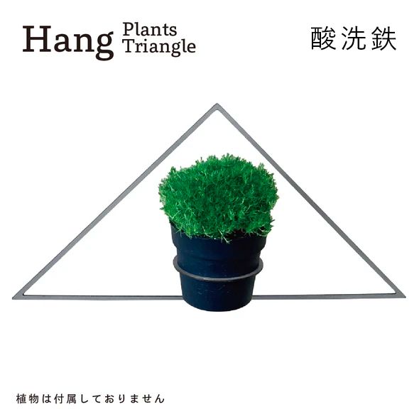 GRAVIRoN Hang Plants シリーズ Triangle/Diamond/Round セット 酸洗鉄（プランツハンガー）