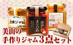 美山の手作りジャム３点セット 日高川町生活研究グループ美山支部《30日以内に出荷予定(土日祝除く)》和歌山県 日高川町 ジャム いちご 生姜 胡桃 柚子---wshg_hsk8_30d_24_10000_3s---