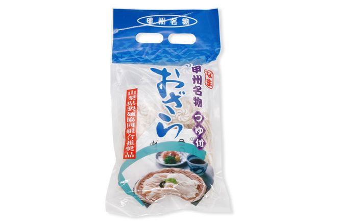 【期間限定発送】 山梨県の郷土料理 おざら 420g（2～3人前）つゆ付き [山本製麺所 山梨県 韮崎市 20742085] 甲州名物 郷土料理 麺 生麺