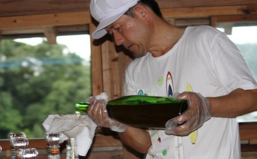 【業界誌 (料理通信) お宝食材コンテスト ベスト20選出】天然 酵母 柿酢 600ml×3本 / 南島原市 / 中邨 [SAG003]