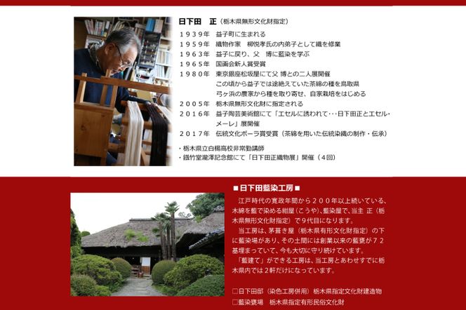 AO002　藍染絵額（のぼり窯）