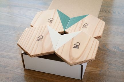 森と雪のコースター（4枚）セット【受注生産商品】 BHRA008