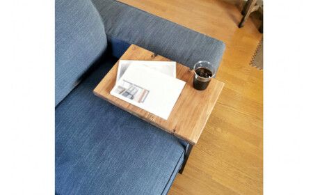 無垢材 サイドテーブル ライトブラウン 約W45cm×D30cm×H52cm｜新星金属製作所 大阪府 守口市 テーブル サイド 無垢 アイアン 軽量 完成品 家具 インテリア [0925]