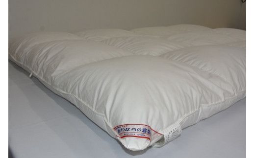 1AC1　２層式キルト羽毛掛けふとんポーランド産マザーホワイトグースダウン93％　シングル
