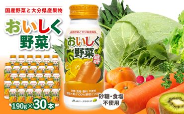 【I02057】大分産おいしく野菜　190ｇ×30本