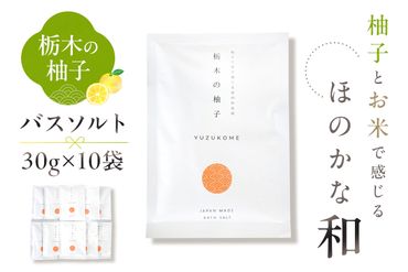 ns047-008-10 柚子とお米で感じるほのかな和 栃木の柚子 バスソルト 10袋