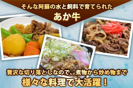 あか牛 切り落とし 500g 肉のみやべ《120日以内に出荷予定(土日祝除く)》モモ バラ カタ 熊本県産 熊本県 御船町---mifune_myb_32_500g---