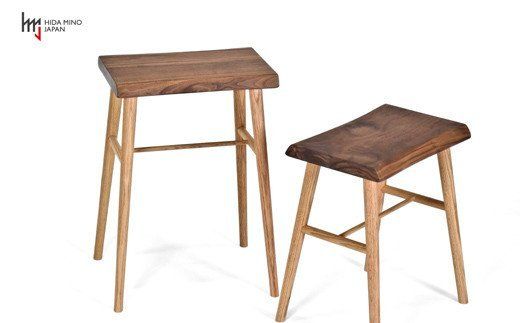 D71-02 スツール/サイドテーブル【オーク+ウォルナット材】JCW73014X ONO+W