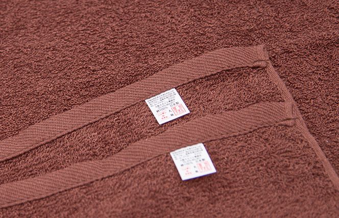 099H2374 カラーフェイスタオル 10枚 ブラウン【泉州タオル 国産 吸水 普段使い シンプル 日用品 家族 ファミリー】