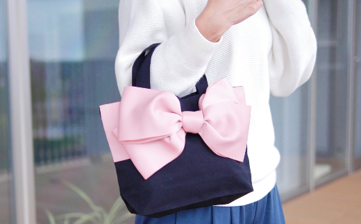 【ハンドメイド作家作品】candy bag ( ピンク ) & ヘアゴム 1個 セット 《築上町》【＊serendipity＊】 [ABAS006]