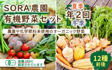 SORA農園有機野菜セット年2回（夏季・冬季）お届け　FS00013
