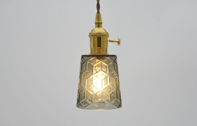 015B159 くりすたるらいと（スモーク）（電球別途）