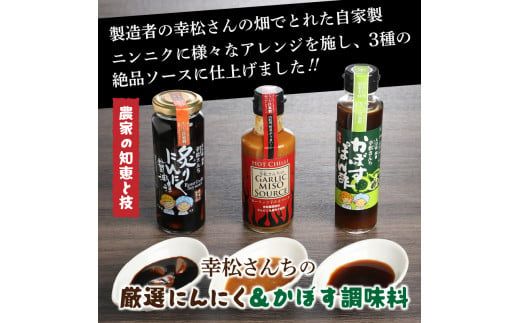 幸松さんちの厳選にんにく＆かぼす調味料_29230A