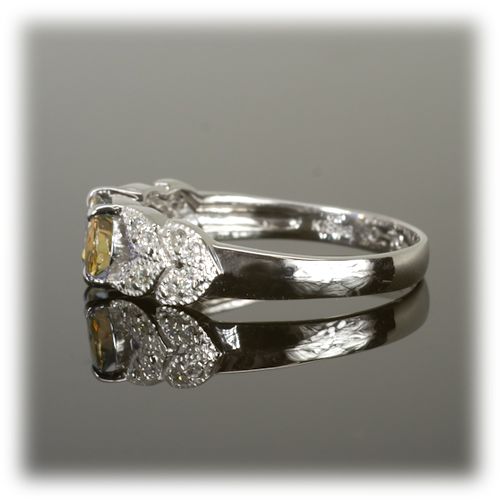 インペリアル トパーズ リング 0.7ct K18WG （13387）　BR-36