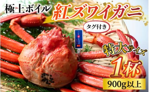 [先行予約]タグ付き極上ボイル紅ズワイガニ 冷蔵配送[(有)カネツル砂子商店] ※発送前に在宅確認の電話連絡をいたします![25年度9月下旬以降順次配送]