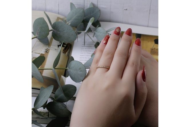 【M62-002】舞 イエローゴールド ダイヤモンド0.1ct