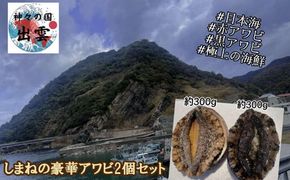 赤VS黒！しまねの天然アワビ食べ比べセット（計0.6kg以上）【6-005】