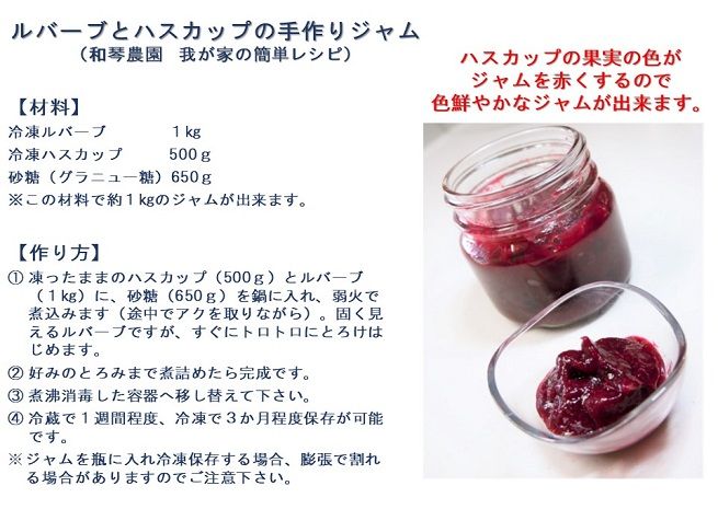 1346.ルバーブとハスカップの手作りジャムセット