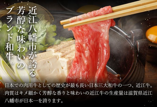 【4等級以上】【近江牛　ウデ】すき焼・しゃぶしゃぶ用【500ｇ】【BI02U】