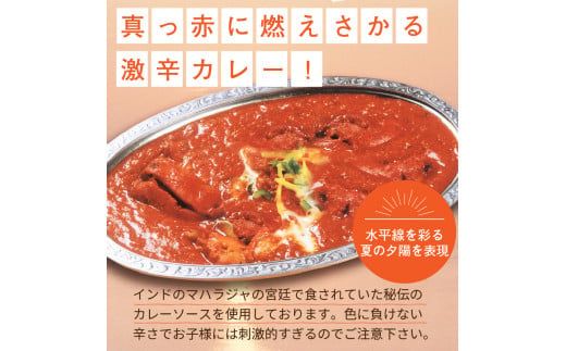 クリシュナ 夏のオホーツク夕陽のカリー2食セット 手焼きナン付 ( カレー ナン インド レンジ インドカレー トマト 激辛カレー )【127-0002】