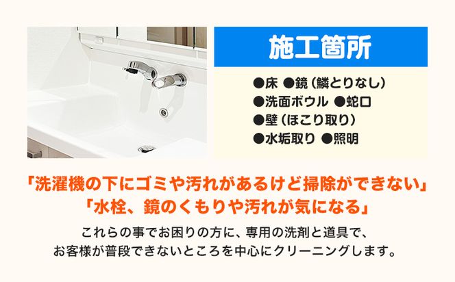 洗面所クリーニング ベンリー笠岡 《90日以内に出荷予定(土日祝除く)》 掃除 クリーニング 代行 洗面所 岡山県 笠岡市---B-12---