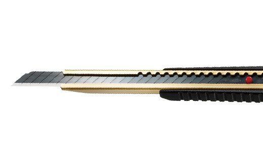 H10-198 ◇貝印 プロ用カッター 本体＋替刃(超鋭角)セット【ロング38】(D-001＋VD-38-50)