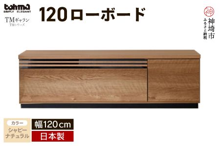 TM ギャラン 120ローボード SN 【テレビボード テレビ台 テレビ 家具 国産 リビング用収納家具 TV AV機器収納】(H060470)