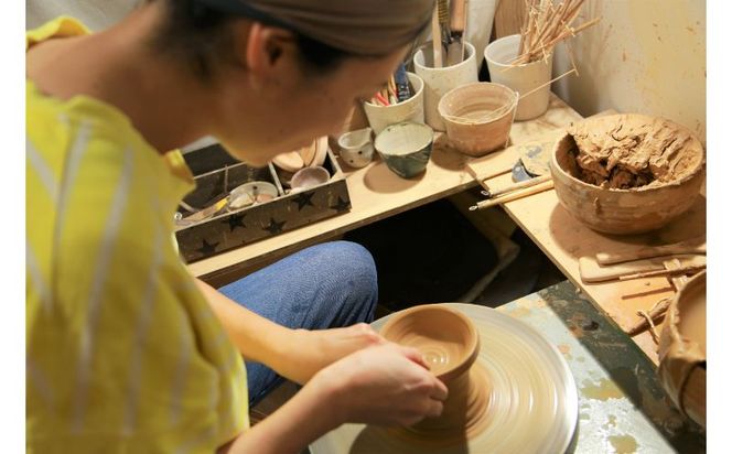 【EXPIRED】やちむん【工房エクレシア】7.5寸鉢　唐草　Seed（種）