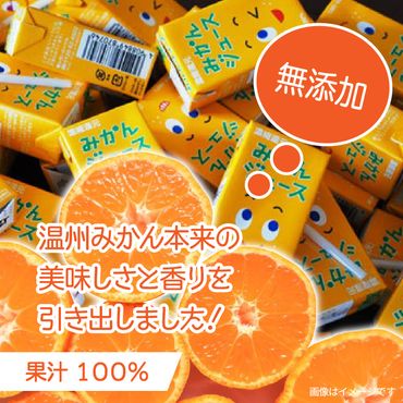 果汁100％紙パックみかんジュース125ml×40本_1521R