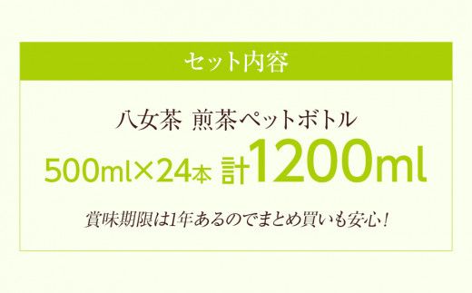 八女茶 煎茶ペットボトル 500ml×24本