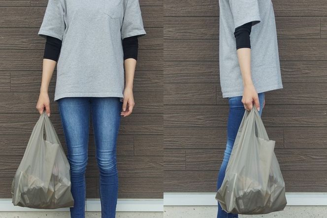 [R305] oxtos CORDURA エコバッグ【グレージュ】