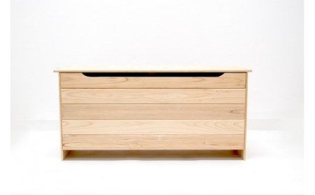 24-248．国産 四万十ひのき使用『ヒノキの大きなベンチボックス』