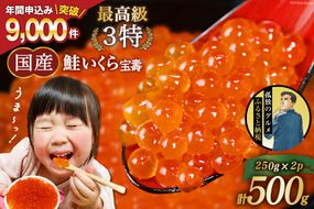 【孤独のグルメ コラボ★五郎大絶賛】最高級3特 国産 味付 いくら 宝壽 醤油漬 500g イクラ 海鮮 魚介類 醤油 ふるさと納税 ふるさとのうぜい ふるさと[かわむら家 宮城県 気仙沼市20564368_CF03]