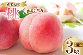 【2026年発送】 桃 山梨 3kg (7～12玉) アソート もも モモ 3キロ フルーツ 果物 くだもの 人気 旬 山梨県産 産地直送 季節限定 数量限定 期間限定発送 贈答 ジューシー なつっこ 日川白鳳 白鳳 浅間白桃 [OUTTA REACH JAPAN 山梨県 韮崎市 20742863]