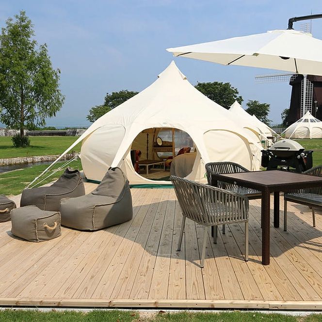 【M-167】ＳＴＡＧＥＸ高島 グランピングテント宿泊ディナー付［高島屋選定品］