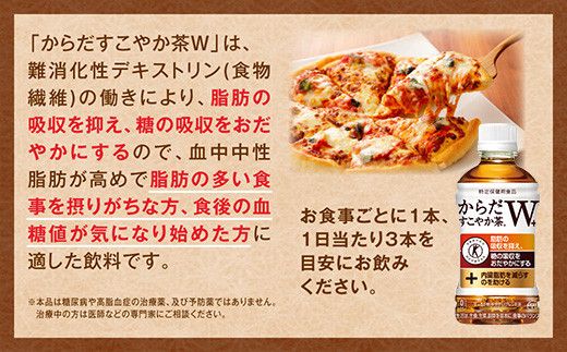 【8ヶ月定期便】からだすこやか茶W 350ml×192本(8ケース)【トクホ：特定保健用食品】 ※離島への配送不可