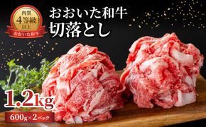 【A01142-C】【父の日ギフト】おおいた和牛 切落とし 1.2kg ≪6月15日お届け≫