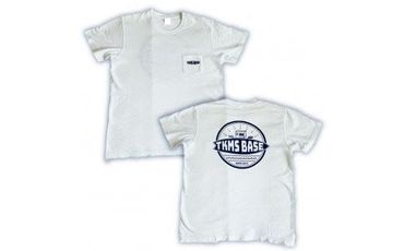 TKMS BASE メインロゴTシャツ(大人)　・サイズ　S/M/L/XL　・カラー　ホワイト(ポケット付)【0tsuchi00566】
